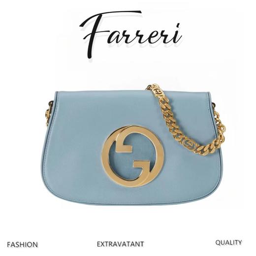 G家GG家 系列小号手袋 浅蓝色 商品图0