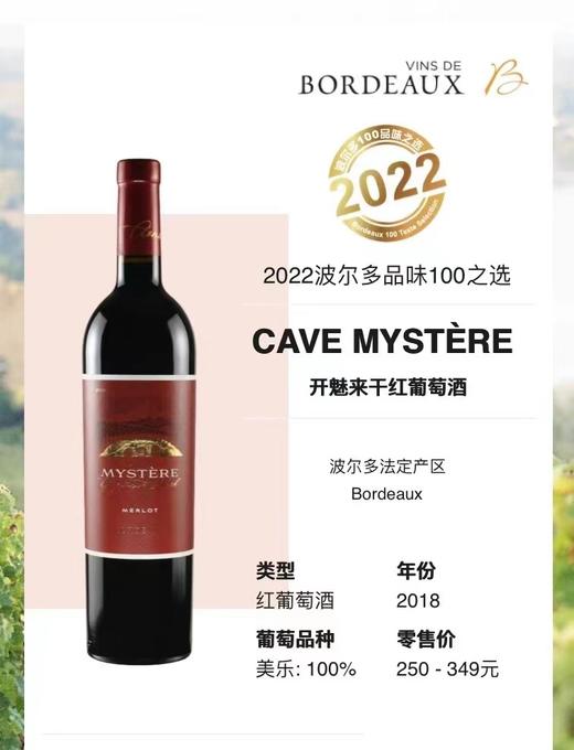 开魅来干红葡萄酒 商品图1