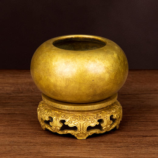 吉祥古法香炉 带座钵盂炉 商品图1