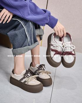 新品厚底拼色百搭舒适休闲鞋762B43554（W）