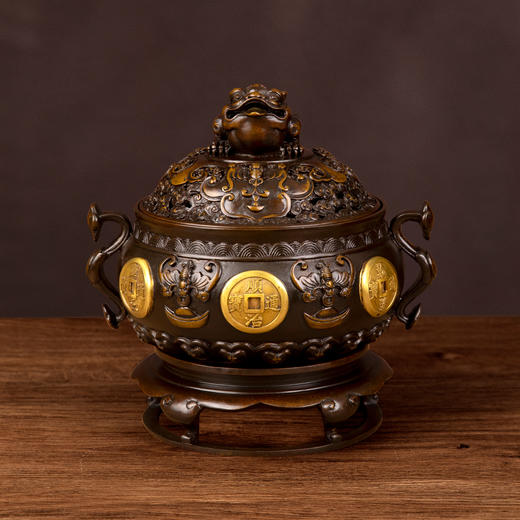 吉祥古法香炉 福禄聚宝缸 商品图1