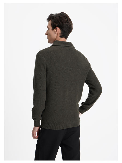 callisto“绒”系列绿色绵羊毛毛衣 商品图4