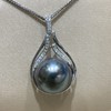 11-12mm钻石大溪地黑珠吊坠 商品缩略图3
