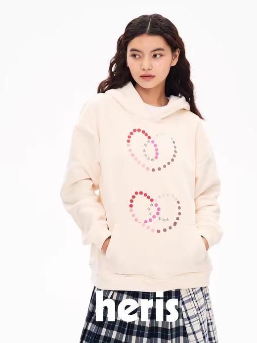 heris/H43116b/烫钻碱水结印花卫衣 商品图2