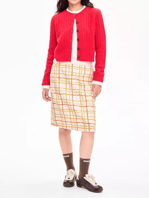 heris/H43123/橘子格纹印花半裙 商品图3