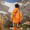 力丼田亲子款户外全压胶暴雨级别防水33000+透湿7400+单层冲锋衣 漠长河 橙色 L2221S096CAOE 商品缩略图5