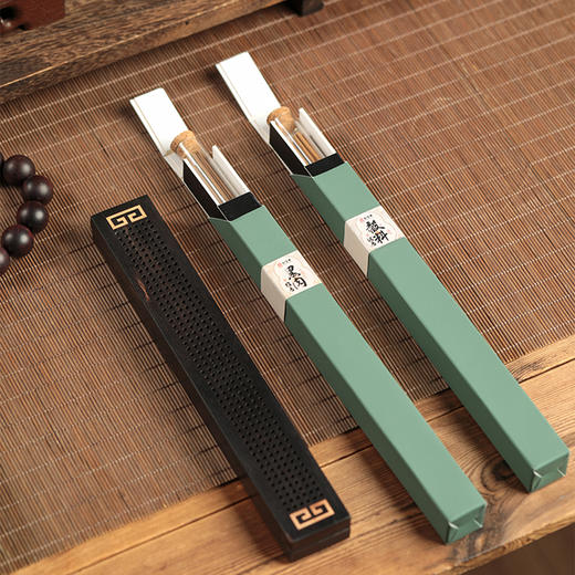 【非遗好物】知宝斋古法天然无粘粉富森红土&老山檀黑肉线香&殻料芽庄线香限量礼盒 商品图2