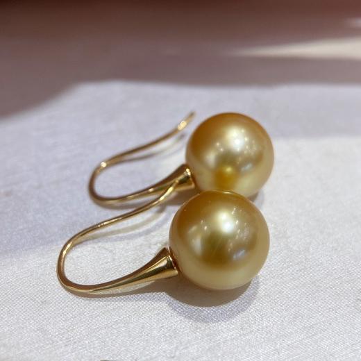 10-11mm简约菲律宾金珠耳环 商品图0