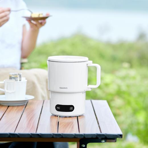 【旅行袋、除垢剂随机送】Glasslock智能恒温折叠烧水壶 | 防漏锁扣设计 快速加热  分体式折叠水壶 安全 防漏  耐用 出游好物 商品图5