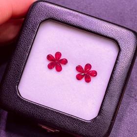 鸽血红小红宝石水滴 2.55克拉