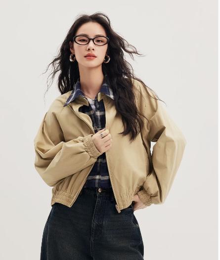 棉仓352607004-50s匹马棉立领夹克 商品图1