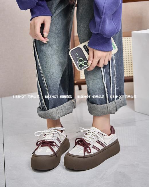 新品厚底拼色百搭舒适休闲鞋762B43554（W） 商品图1