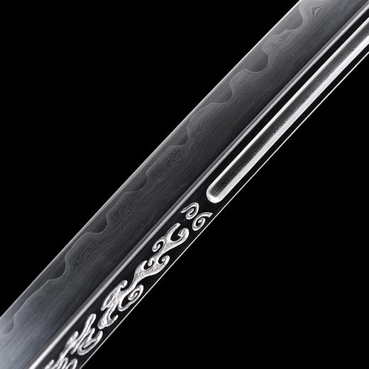 戚家刀 沈州作品 龙泉沈广隆宝剑一体刀剑 手工传统收藏宝剑  未开刃 商品图5