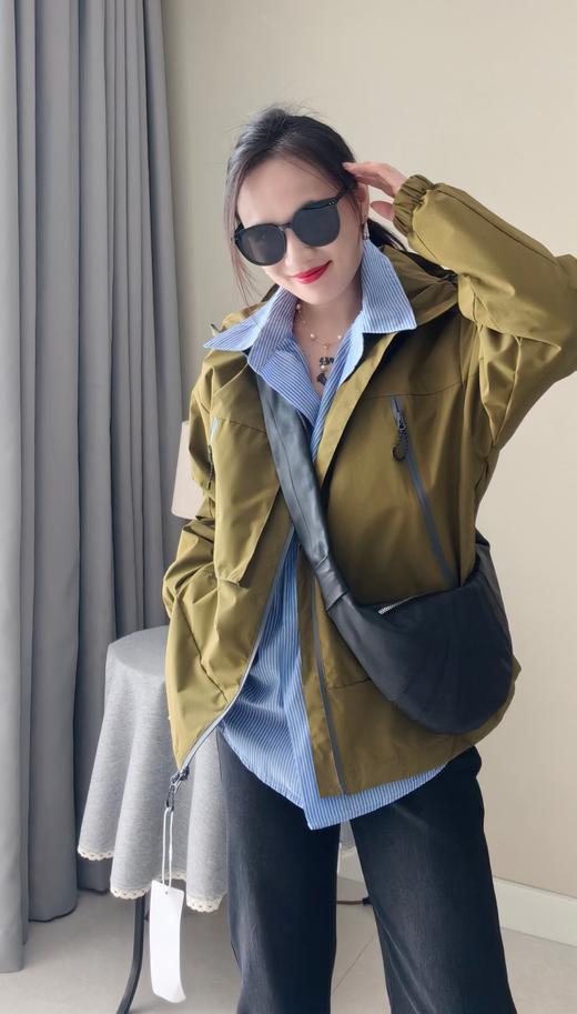 雪山原版面料暗格纹男女同款冲锋衣夹克防风外套 商品图4