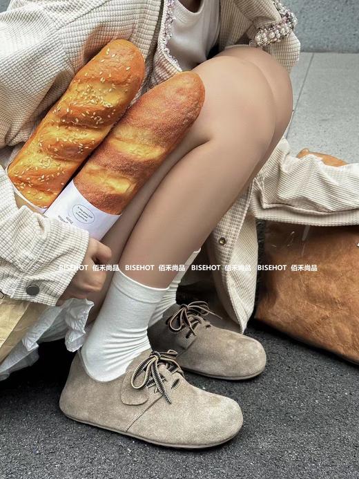 新品磨砂牛皮细带百搭软底软面女士单鞋T18B43541（W） 商品图6