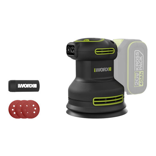 威克士电动砂光机WU657墙面腻子抛光打磨机木工手持砂纸机磨光机 商品图2