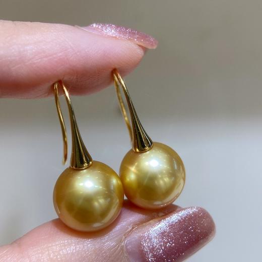 10-11mm简约菲律宾金珠耳环 商品图1