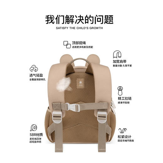 中国zoyzoii 茁伊乖巧龅牙兔B38 儿童书包背包可爱轻便透气舒适双肩包 商品图2