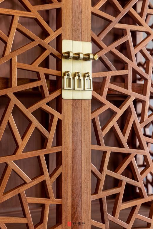 红桥红  家具严选  缅甸花梨（大果紫檀）【197 冰裂纹 方角柜】 商品图5