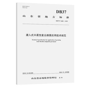 灌入式半柔性复合路面应用技术规范（DB37/T 4681—2023）