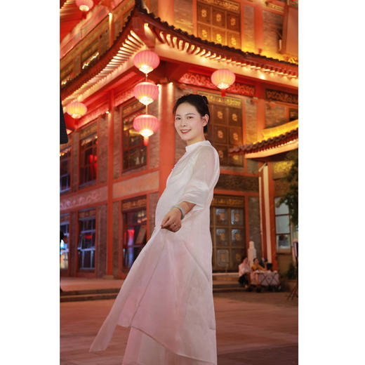 【抖音专属】套装（长款衬衫24710396-山矾+无袖连衣裙24707397-山矾） 商品图3