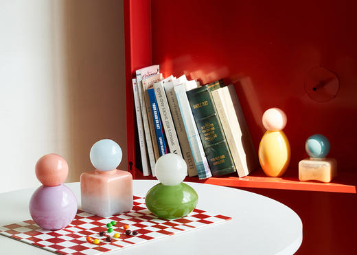 北欧多巴胺彩色香薰瓶创意奶油风小口台面摆件居家样板房台面装饰 商品图4