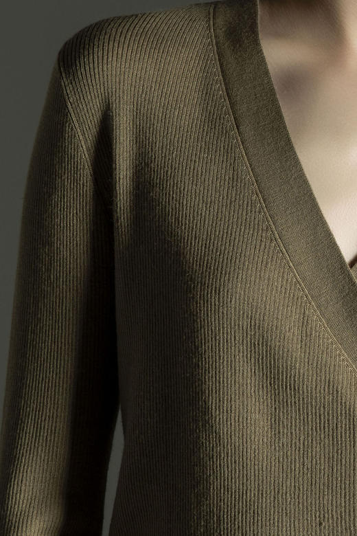 CARA BLUE  V领针织开衫 商品图2