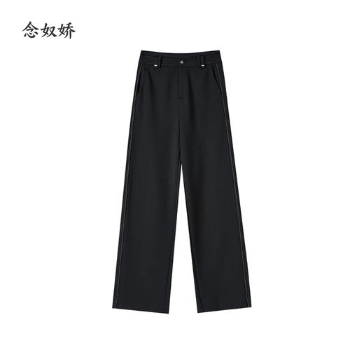 【商场同款】CNT4979“黑色美学直筒裤” 爽滑纹路细腻不起包  宽松运动休闲直筒裤型 显瘦好穿好搭 商品图8
