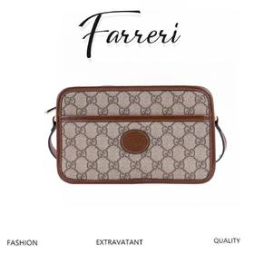 G家G家饰互扣式双G家迷你手袋 棕色