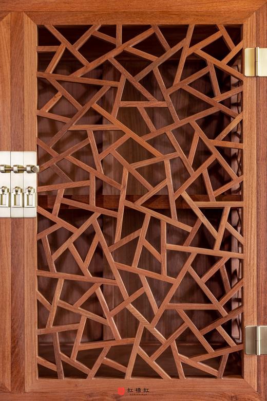 红桥红  家具严选  缅甸花梨（大果紫檀）【197 冰裂纹 方角柜】 商品图6