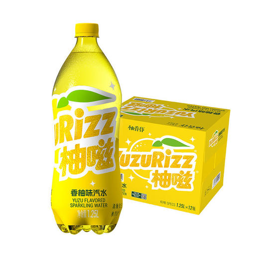 【新品】柚嗞香柚味汽水0糖0卡0脂柚香天然清甜酷爽1.25L*12瓶装（原箱） 商品图1