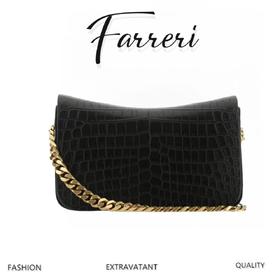 Y家 新款 elise纹压印漆皮革  hobo