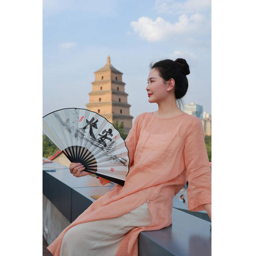 套装（圆领套头衫24708795-朱颜酡+阔腿裤24709796-玉月） 商品图1