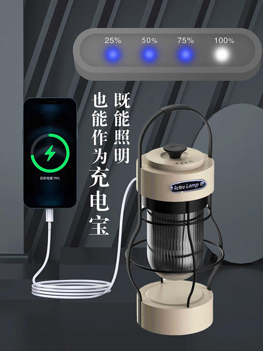 科朗曼露营灯长续航充电野营氛围挂灯 商品图3