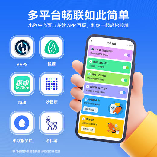 【8月30日起陆续发货】【新客首选 1盒装】欧态动态血糖仪免扎手指家用测糖仪 免扎针免采血免组装一体式持续葡萄糖监测系统 商品图3