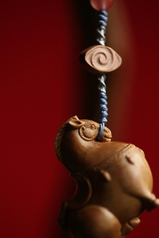 【青山特惠】老山檀【唐马】挂坠 吊坠 26*19*31mm s5 商品图4