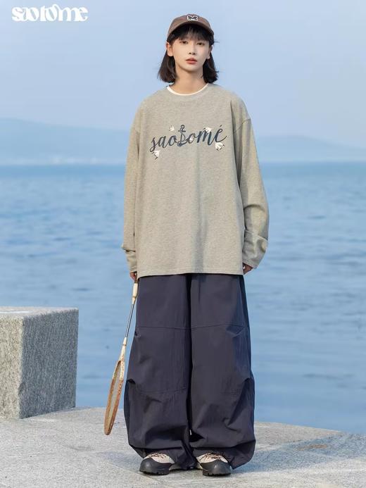 早乙女惠子saotome/STMCX243160/海鸥LOGO印花长袖T恤 商品图1