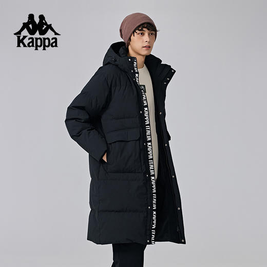 Kappa卡帕背靠背保暖羽绒服女款2024新款冬户外长款外套上衣男款K0EZ2YY08D 商品图3