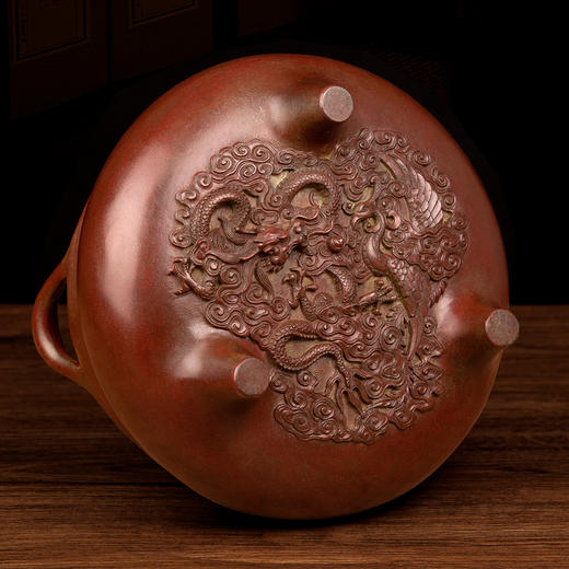 吉祥古法香炉 祥龙吐珠冲耳炉（遇龙丞祥系列） 商品图4