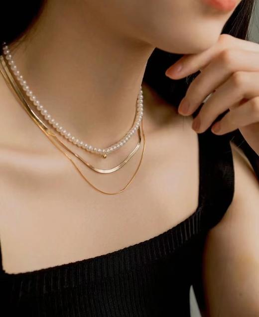 独家定制极简双层蛇骨链 ‫工艺编织 高冷姐姐拉满 商品图10