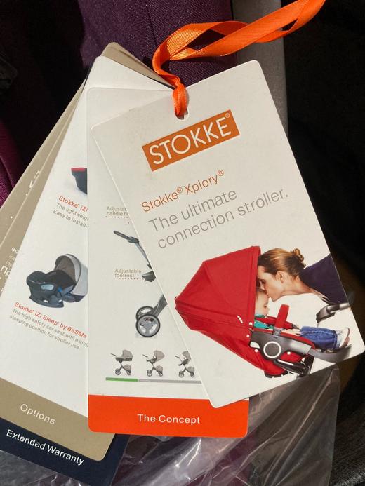 stokke婴儿推车配件前后轮胎子安全睡篮带卡扣宝宝扶手杯架脚踏板原装正品 商品图4