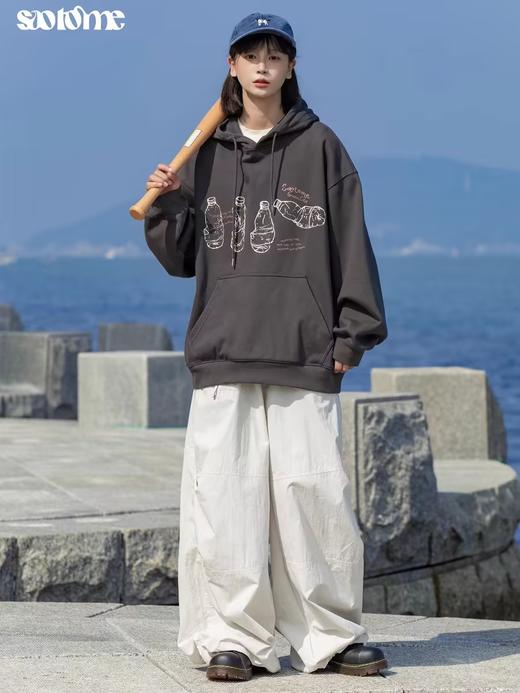 早乙女惠子saotome/STMWY243190/延续款手绘印花连帽卫衣 商品图1