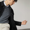 柒牌男士翻领夹克秋冬2024新款时尚条纹提花工装风休闲茄克衫外套	127K70930 商品缩略图1