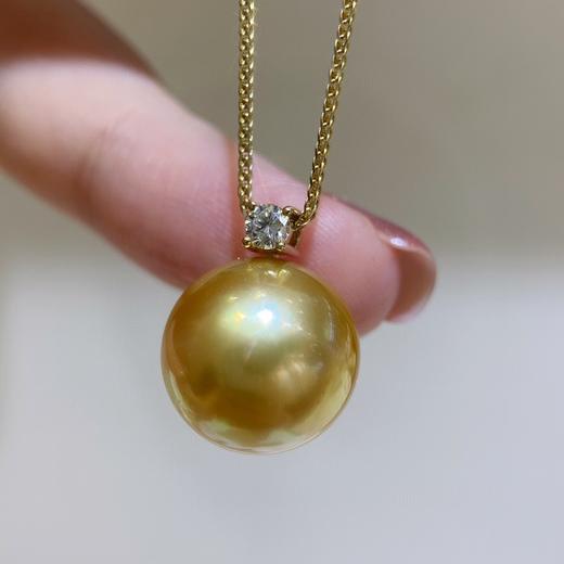 12-13mm钻石菲律宾金珠吊坠 商品图2