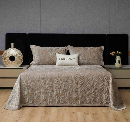 绒毯子迷迭香床盖三件套230*250 商品图1