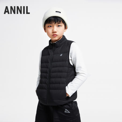 【轻薄5~15℃】男女童蓄热三防羽绒马夹新款安奈儿童装实体店同款AM432504 商品图3