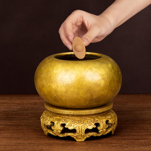 吉祥古法香炉 带座钵盂炉 商品图6