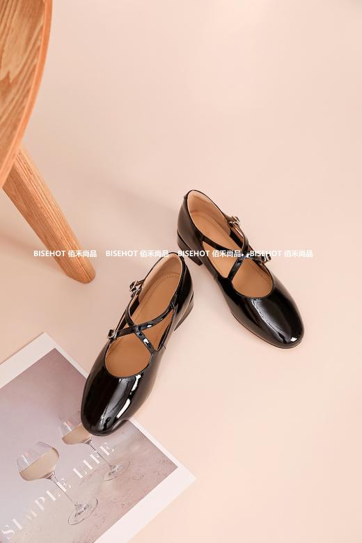 新品漆皮平底交叉带舒适时尚小单鞋825B43504（W） 商品图8