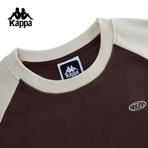 Kappa卡帕背靠背新款套头衫女运动卫衣休闲长袖针织刺绣上衣女款K0E82WT71 商品图1