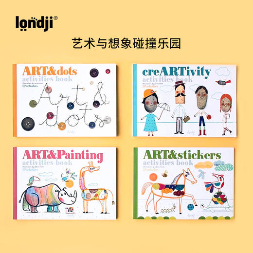 西班牙 Londji 趣味创意绘画册 艺术与贴纸主题 推荐年龄4岁+ NB013S03 商品图6
